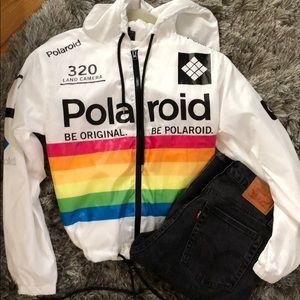 polaroid jacket black